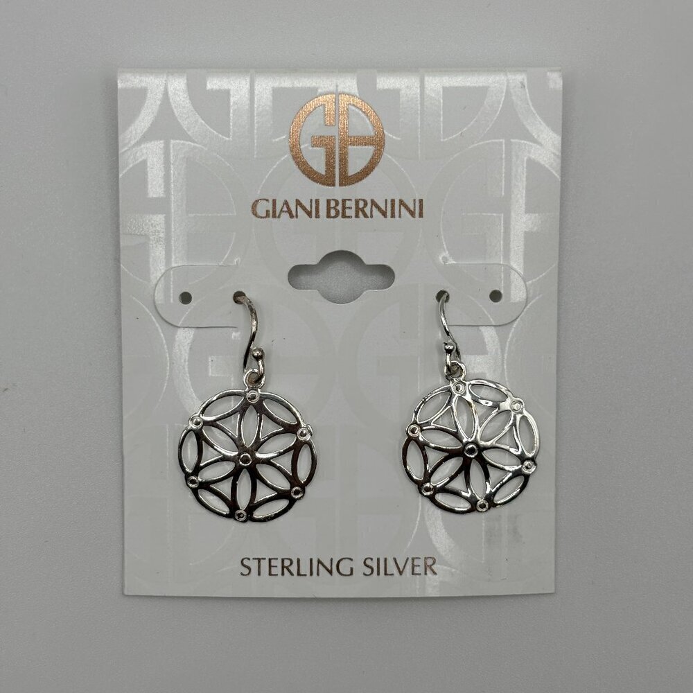 Giani Bernini Women's Sterling Silver Flower of Life Earrings